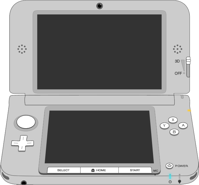 diagram of the 3DS XL controller