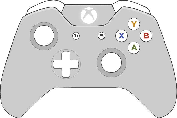 Photo of the Xbox One controller.